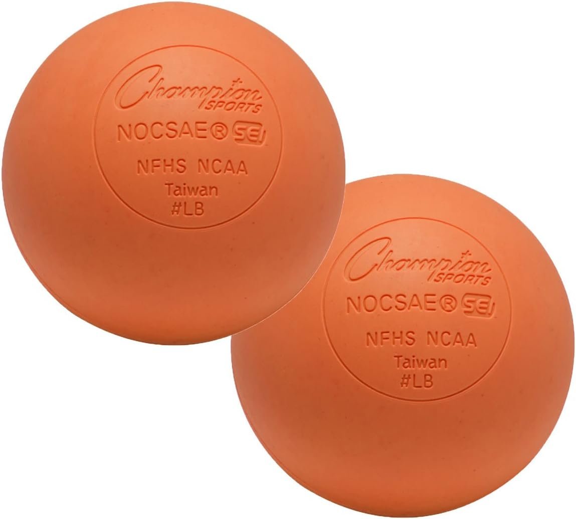 Champion Sports Lacrosse Balls & Rhino Skin® Foam Balls – Official Size Balls for Games, Practice & Training, NCAA, NFHS & SEI Certified, Multiple Colors, Packs & Styles Available