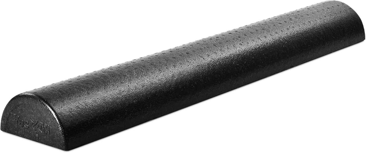 Yes4All Half Foam Roller, EPP High-Density Material – Black, 36 inch