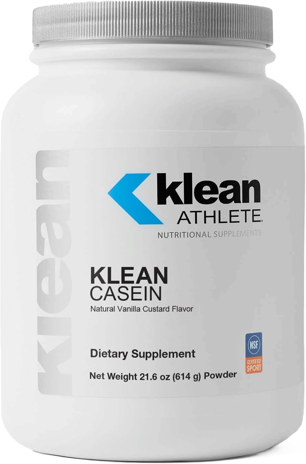 Klean Athlete Klean Casein Protein, Natural Vanilla Custard, 21.6 Ounces