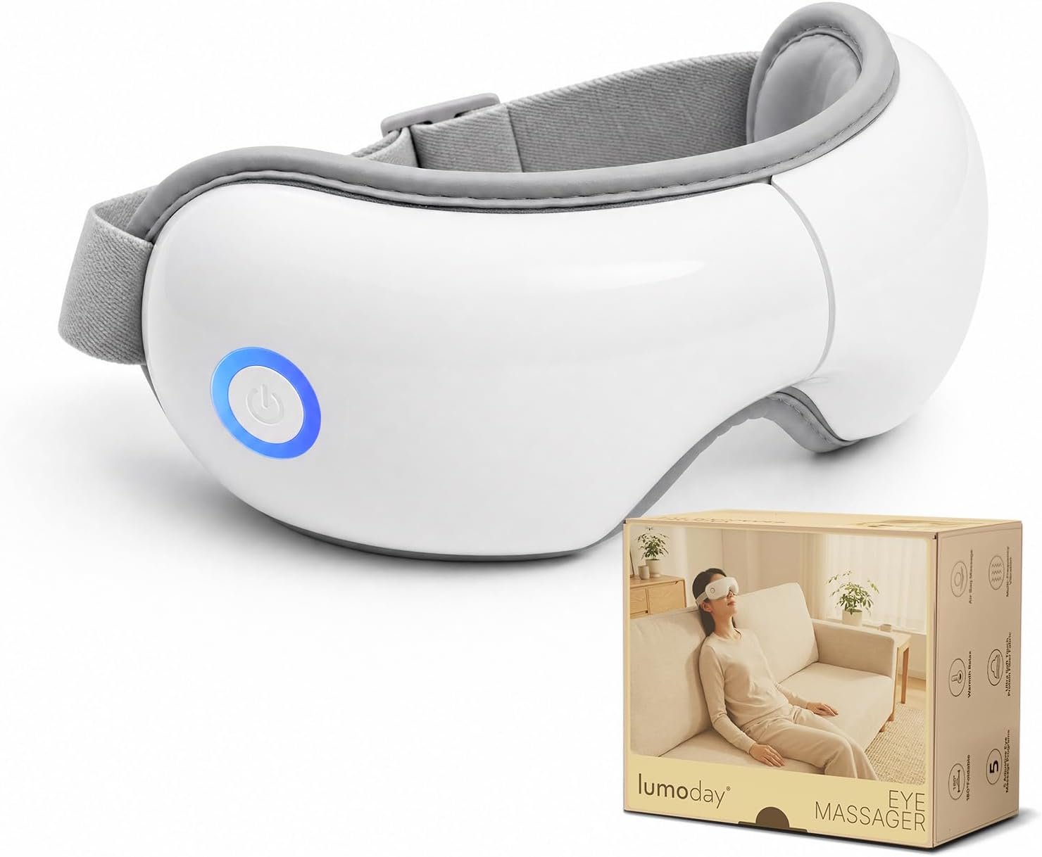 Eye Massager with Heat, Air Compression and Bluetooth Audio