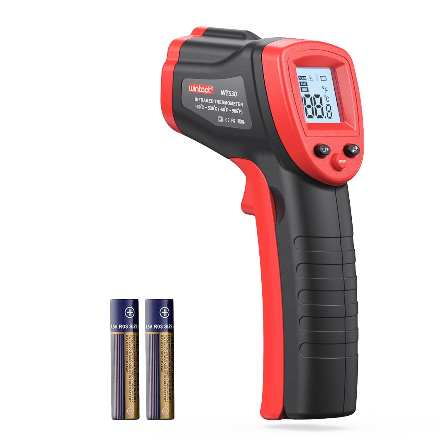 Wintact Infrared Thermometer, Digital Surface Temperature Gun -58℉ to 1094℉