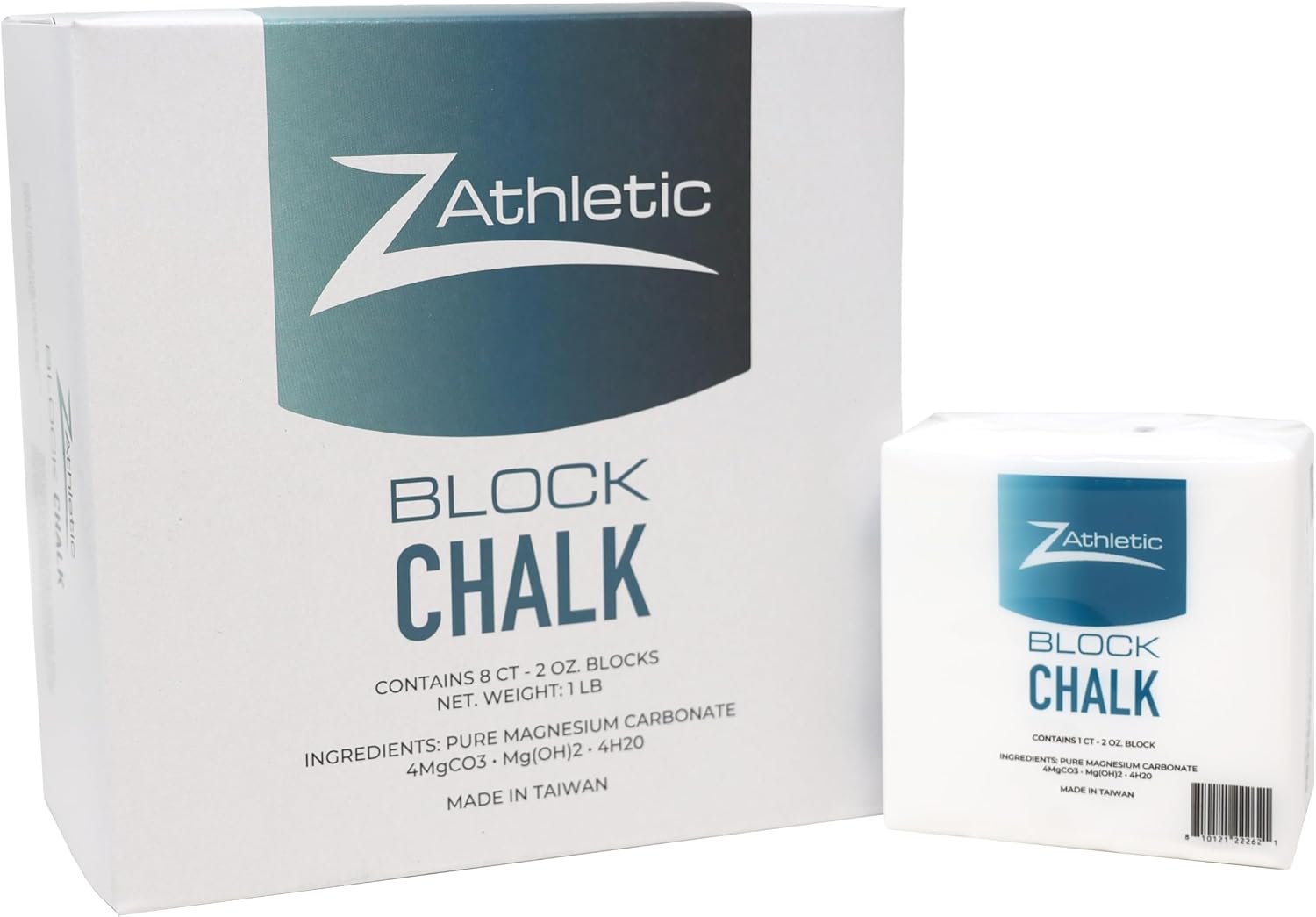 Z ATHLETIC Block Chalk for Gymnastics, Weightlifting, Rock Climbing, Crossfit (Multiple