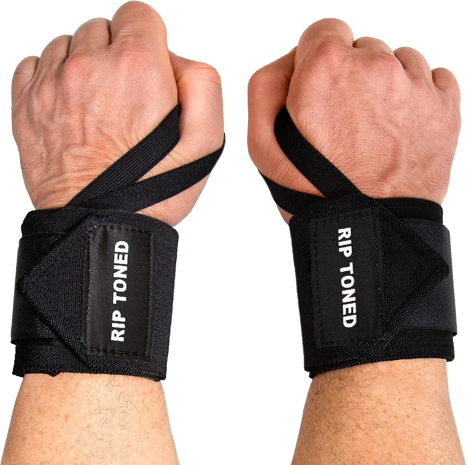 Rip Toned 18″ Wrist Wraps for Weightlifting – Stiff & Flex, USPA & USAPL
