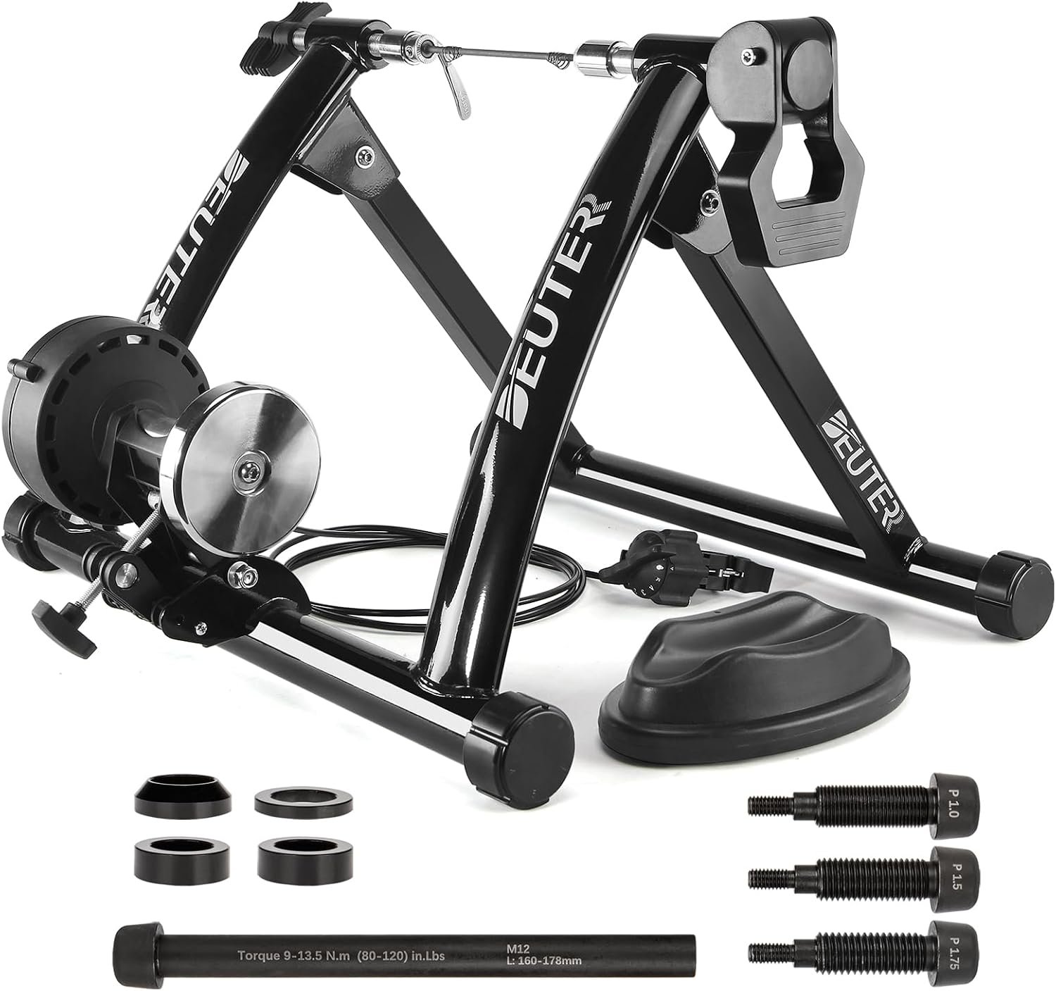 Bike Trainer, Magnetic Bicycle Stationary Stand for Indoor Exercise Riding