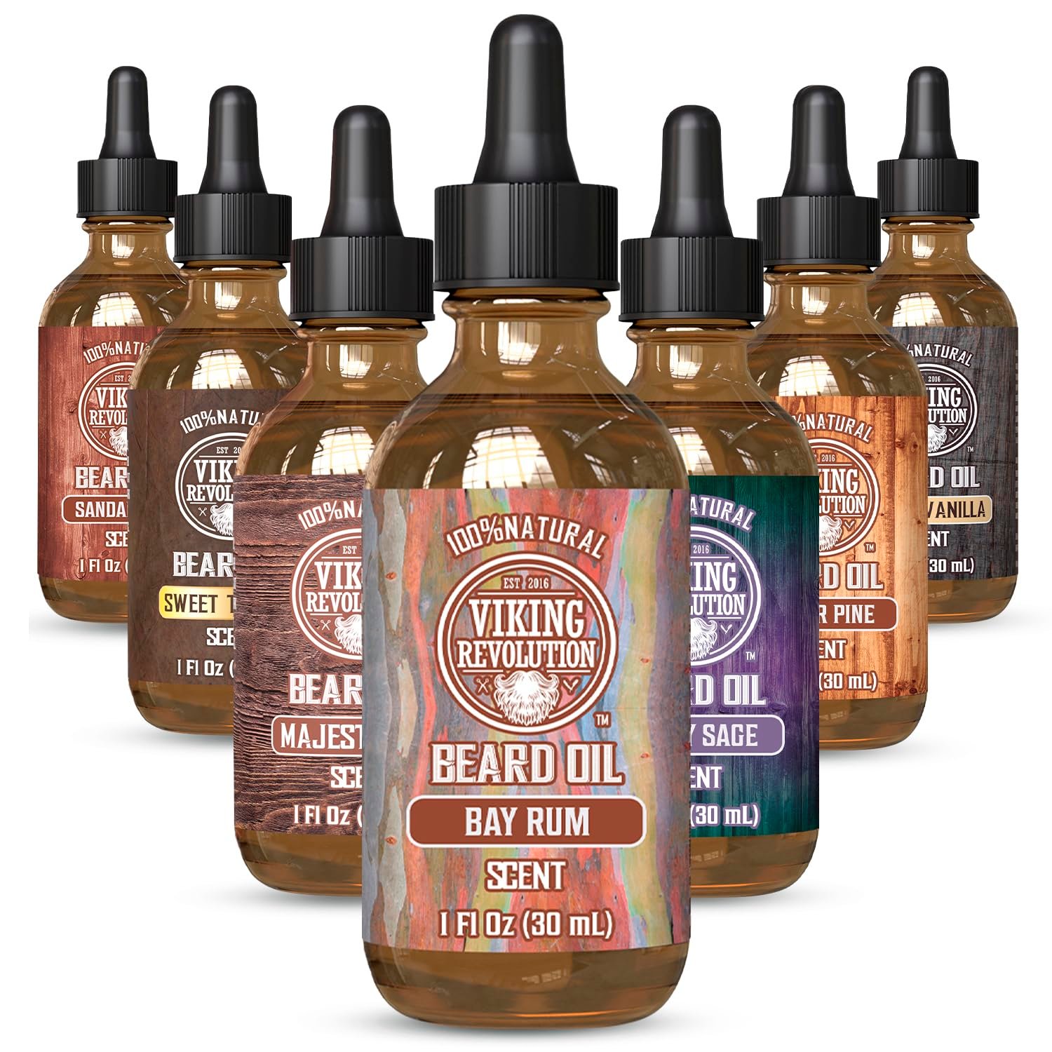 Viking Revolution Beard Oil – Bay Rum – 1 fl oz