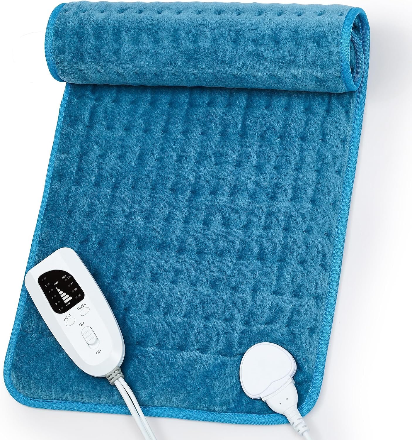 Heating Pad,Electric Heating Pad,Heating Pad for Back (Blue, 24″x12″)